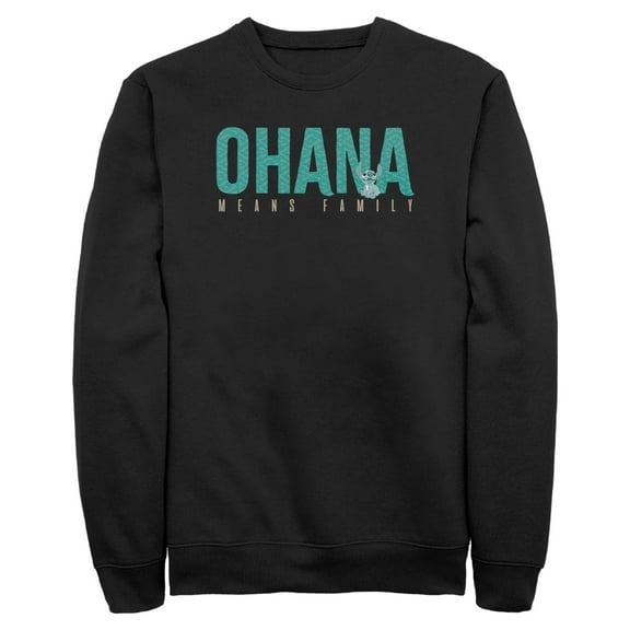 Mens Lilo & Stitch Bold Ohana means Family Sweatshirt