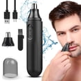 thumbnail image 1 of Recortadora Eléctrica Sendowtek Negra Indolora Recargable e Impermeable para Nariz para Hombre, 1 of 8