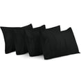 thumbnail image 1 of Funda de almohada Utopia Bedding tamaño queen, 20 x 30 cm, paquete de 4 unidades, color negro, 1 of 7