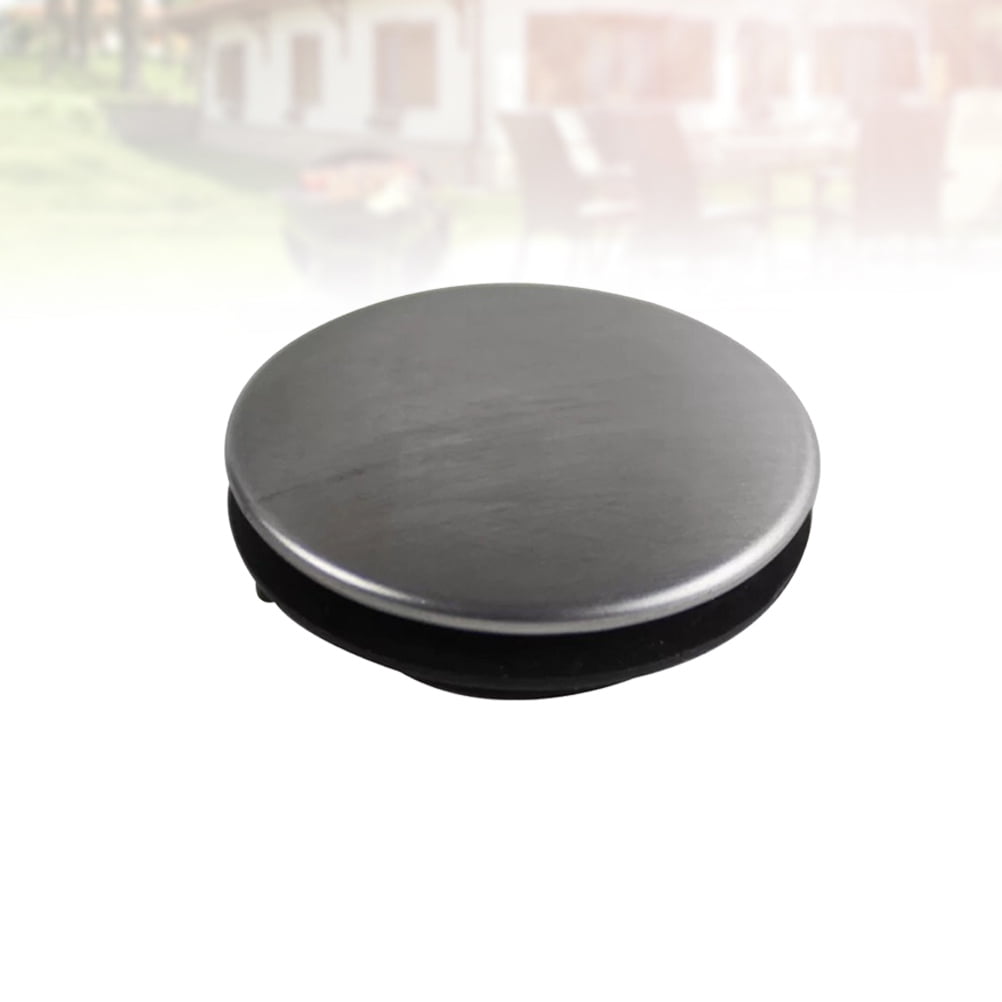 NUOLUX 2pcs Stainless Steel Kitchen Sink Tap Hole Cover Short Nut Kitchen Faucet Hole Cover Soap Dispenser Cover (Installing Hole for 31-40mm)