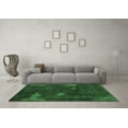 thumbnail image 3 of Ahgly Company Indoor Round Abstract Emerald Green Modern Area Rugs, 8' Round, 3 of 4