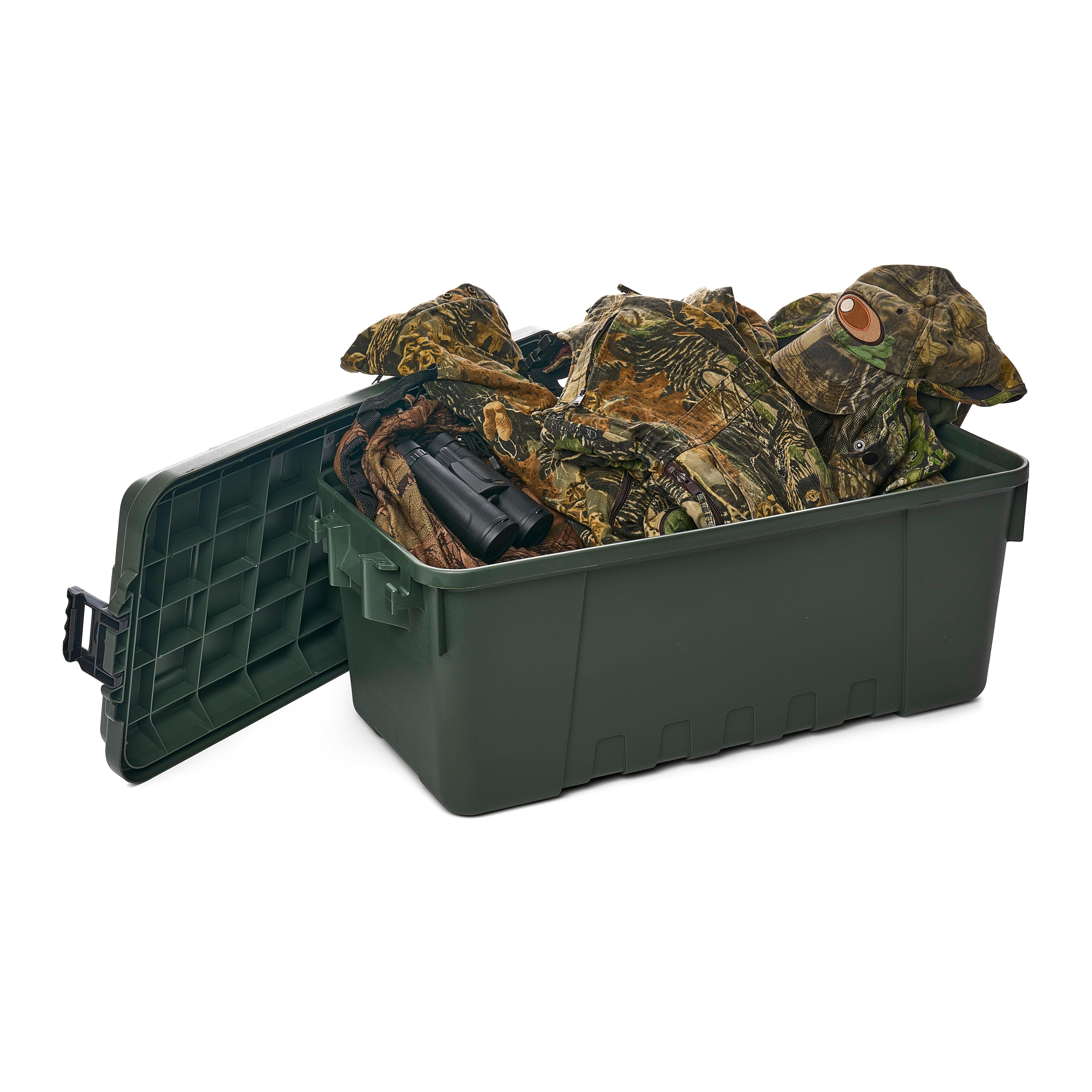 Plano Sportsman's Trunk, OD Green, 17-Gallon Lockable Storage Box