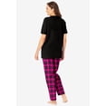 thumbnail image 2 of Dreams & Co. Plus Size Graphic Tee PJ Set, 2 of 6