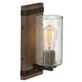 thumbnail image 6 of 5940SQ Hinkley Lighting Sawyer - 1 Light Bath Vanity in Rustic Style - 5 Inches Wide by 11 Inches High-Sequoia Finish, 6 of 15