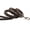 Brown, variant on Black Genuine Leather Braided Dog Leash 45" Long 4-thong Square Braid for Medium to Large Breeds
