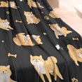 thumbnail image 3 of Shiba Inu Blanket,Comfortable Soft Flannel Throw Blanket,All Season,Warm Lightweight Blankets for Sofa Bed Couch Living Room Chair,60"x80"(150x200cm), 3 of 4