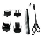Mens Professional Hair Cutting Clipper 9 Pc Set Haircut Machine Beard Trimmer Barber Kit