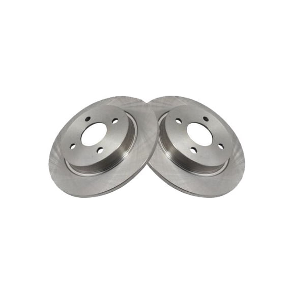 Rear Brake Rotor Set 2 Piece - Compatible with 2018 - 2021 Ford EcoSport 2.0L 4-Cylinder 2019 2020 2022