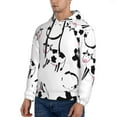 thumbnail image 2 of Bingfone Cute Cow And Milk Stains Men'S Drawstring Hoodie Long Sleeve Pocket Sweatshirts-3x-Large, 2 of 9