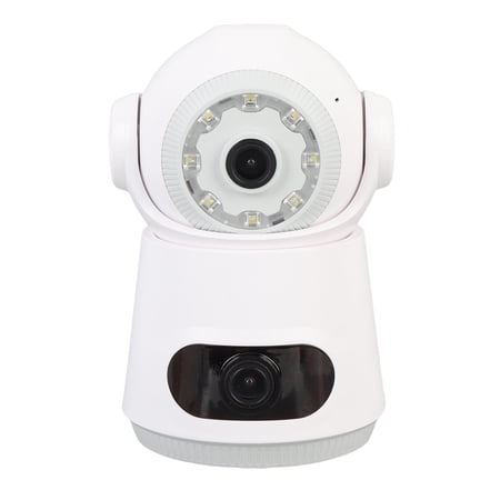 Dual Lens Security Camera WiFi Wireless 4MP HD Motion Detection 2 Way Talk PTZ Security Camera with APP for Home Indoor Surveillance Monitor System (6.69 x 3.54 x 3.15 inches / 17 x 9 x 8 cm)