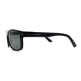 thumbnail image 4 of Mens Rectangular Sport Wrap Temper Glass Lens Sunglasses Shiny Black, 4 of 4