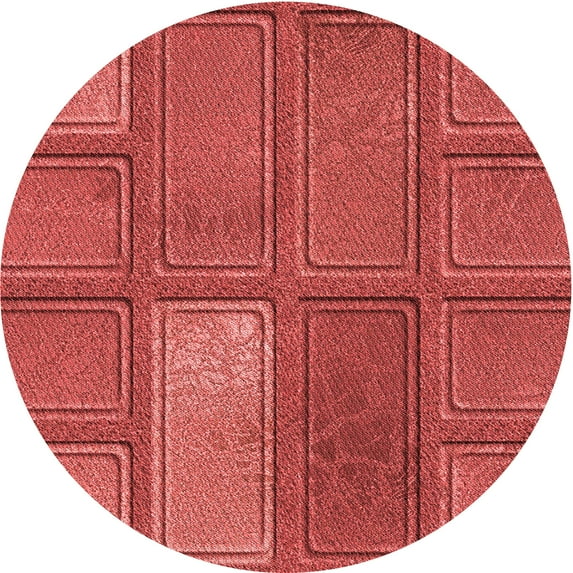 Ahgly Company Indoor Round Patterned Love Red Area Rugs, 8' Round