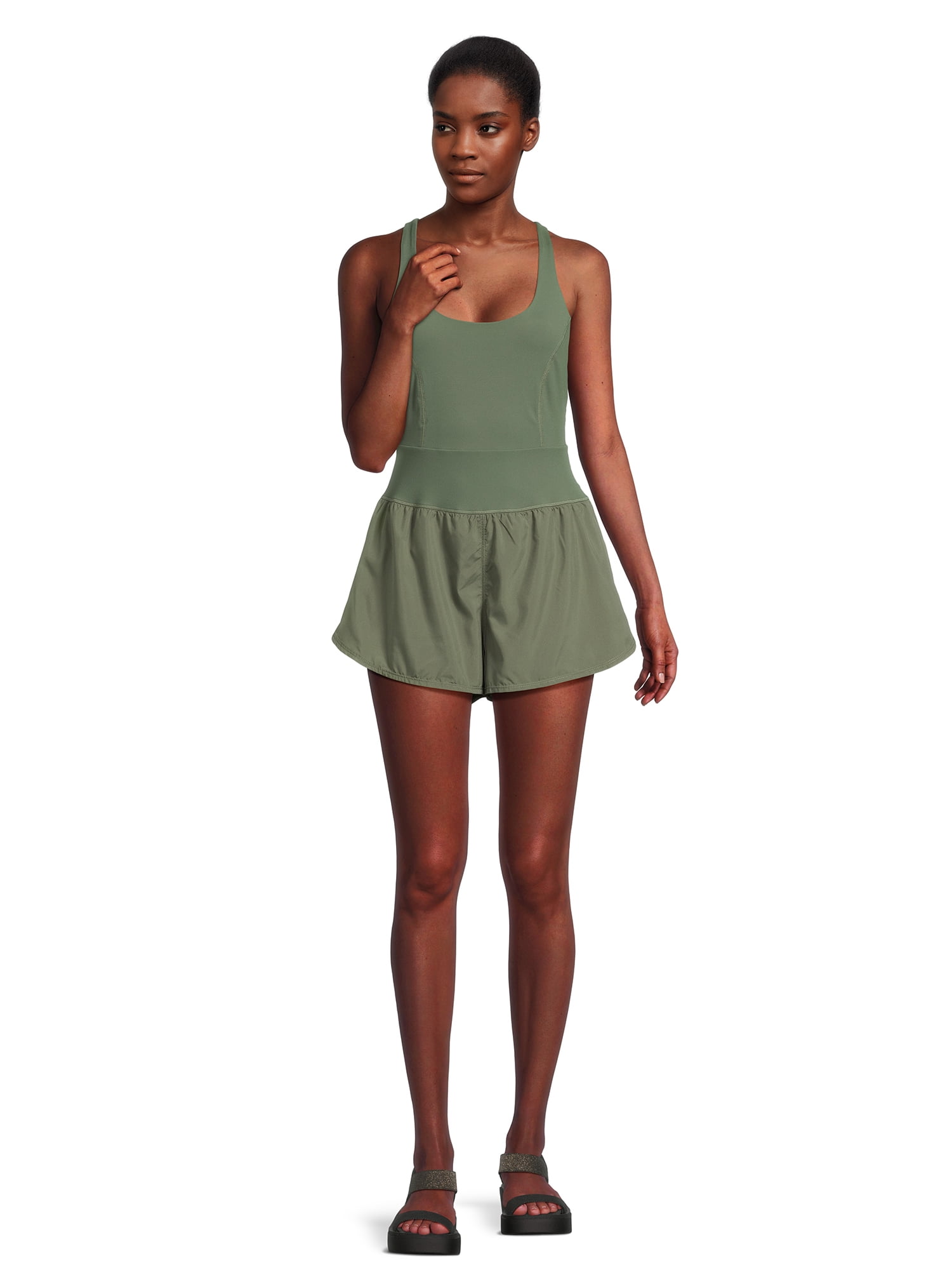 Avia Women's Performance Romper, 3” Inseam, Sizes XS-XXXL