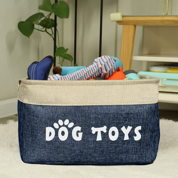 Pet Artist Folding Pet Toy Storage Bin Dog Basket Accessory Blanket Organisation Box Handle