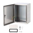 thumbnail image 2 of Yiwa IP65 Stainless Steel Electrical Box, Weatherproof 304 Grade Enclosure for Outdoor or Indoor Use, Includes Mounting Plate and Wall Bracket for Secure Installation, 2 of 8