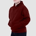 thumbnail image 4 of Boys Hoodies Solid Color Winter Hoodie for Boys Kids Clothing Warm Long Sleeve Sweatshirt Coat, 4 of 7