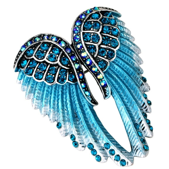 Angel Wing Pin Brooch Pendant 2-in-1 for Women for Blouse Jacket Coat Scarf Shawl Hat Bag