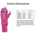 thumbnail image 4 of N'Ice Caps Kids Waterproof Thinsulate Mittens Reflector Winter Snow Gloves Boys Girls Toddler Pink, 4 of 6