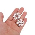 thumbnail image 4 of Hecho A Mano, 100 Uds., Patrón De Copo De Nieve, álbum De Recortes De Madera, Suministros Colgantes Decorativos Para Manualidades DIY, Color, 4 of 7