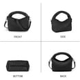 thumbnail image 2 of LHSHID Women Woven Tote Small Crossbody Bag, Weave Quilted Purse Square Shoulder Bag Woven Handbag with Detachable Strap, 2 of 7