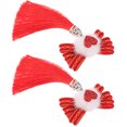 thumbnail image 1 of WHAMVOX 2 Pcs Barrettes à Cheveux Rouges avec Design Cœur pour Décoration de Mariage et Quotidienne, 1 of 5
