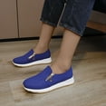 thumbnail image 5 of HAOTAGS Women's Casual Walking Sneakers Slip On Colorful Flat Comfortable Lightweight Shoes Navy Size 10, 5 of 6