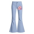 thumbnail image 3 of XUANTAOO Girls Flare School Uniform Pants Fashion Girls Back to School Clothes Pants for Girls 7-8 Years, 3 of 6
