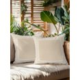 thumbnail image 2 of Outdoor Pillows Waterproof, Bohemian Floral Tile Bedding Throw Pillows with Insert for Couch Sofa Bed, Cream Boho Sounthwest Middle Century 16x16 Inch Pillowcases Decorative Patio Pillow Set of 2, 2 of 8