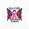 thumbnail image 3 of Inktastic Breast Cancer Awareness Hope and Faith with Butterfly Ribbon Girls Toddler Dress, 3 of 4