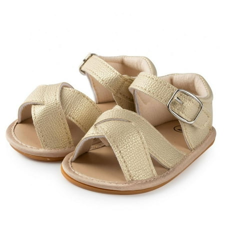 

Baby Girl Boy Pu Leather Rubber Sole Sandals Baby Summer Outdoor Shoes Toddler First Walker