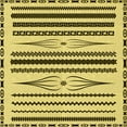 thumbnail image 1 of Ahgly Company Tapis d'Intérieur Lavable en Machine Carré Transitionnel Chêne Brun, 6 Pieds Carré, 1 of 7