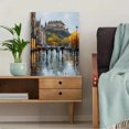 thumbnail image 5 of Impressionist Edinburgh Castle Street Scene Canvas Wall Art, 5 of 8