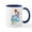 White/Navy Inside, variant on CafePress - OK 9 (Basketball) Mug - 11 oz Ceramic Mug - Novelty Coffee Tea Cup