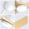 thumbnail image 6 of Sofucor 52 Inch Ceiling Fans with Lights Remote Control, Modern Outdoor Ceiling Fan with Light, Airflow 6000CFM 3 CCT Dimmable 3-Timer ABS 3 Blades, 6 of 12