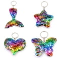 thumbnail image 1 of Hot Sale Sequin Keychains For Girls Boy Pompon Key Chain Charm Women Bag Key Ring Teacher Gift Automotive Interior Accessorie8 X 10cm 10g He Qiyong unisex, 1 of 1