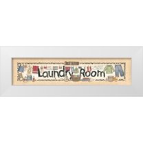Spivey, Linda 32x10 White Modern Wood Framed Museum Art Print Titled - Laundry Room