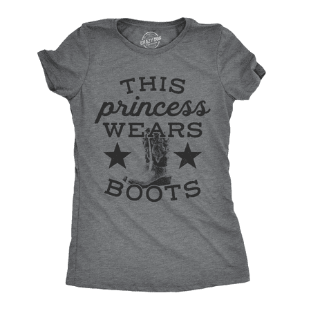 - Womens This Princess Wears Boots Tshirt Funny Country Music Tee For Ladies