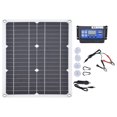 thumbnail image 1 of Cargador de panel solar de silicio monocristalino portátil versátil con puerto USB dual de 20W 20V 30A, 1 of 5