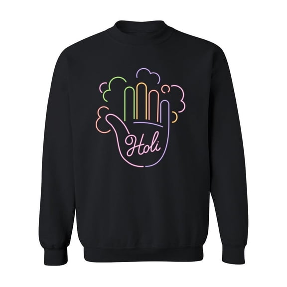 Holi Bright Sign Sweatshirt Men -Image by Shutterstock, Male Large