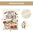 thumbnail image 5 of diyeu Happy Halloween Garden Flag 12x18 Inch Double Sided Outside, Ghost Jack-o''-lantern Boo Yard Outdoor Decorative Flag, 5 of 6