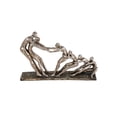 thumbnail image 5 of 13" x 8" Silver Polystone People Sculpture, by DecMode, 5 of 12