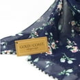 thumbnail image 3 of Gold Coast Women's Face Mask Scarf with Adjustable Ear Loops in Navy Floral, 3 of 5