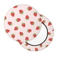 thumbnail image 7 of Uemuo Strawberry Pattern Round Bar Stool Seat Covers Washable Stool Cushion Slipcover Elastic Bar Chair Covers-, 7 of 7