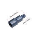 thumbnail image 2 of Uxcell 1/2-Inch Square Drive x M12 Metric Spline Bit Socket, 2 Inch Length, 2 of 5