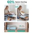thumbnail image 6 of BAGSMART Compression Packing Cubes for Travel Luggage, 6 Pcs Expandable Packing Organizers Foldable Lightweight Suitcase Storage Bags for Travel Accessories, Women Men, Light Blue, 6 of 7