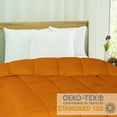 thumbnail image 6 of Superior Solid Comforter Down Alternative Bedding, Full/Queen, Dusty Orange, 6 of 13