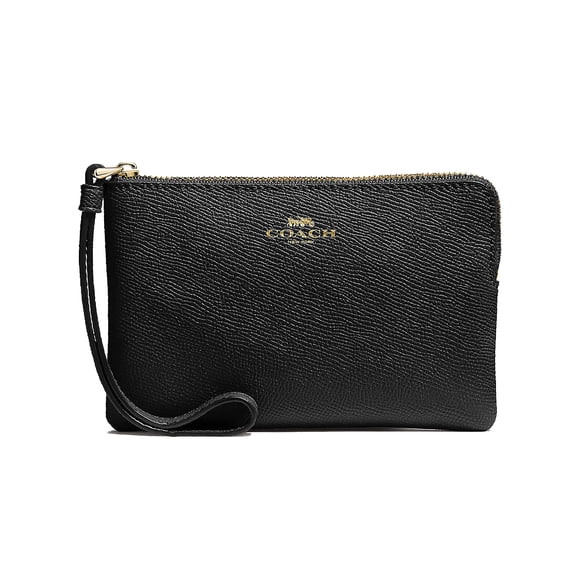 Monedero Coach ORIGINAL Corner Zip Wristlet Black 58032