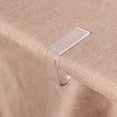 thumbnail image 6 of Unique Bargains Plastic Tablecloth Covver Runner Clip Clamp Holder Clear 8 Pcs, 6 of 7