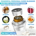 Bionic Blade Portable Personal Blender Ice Crusher, Drink Mixer for