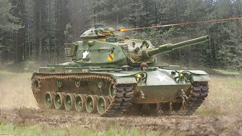 Italeri 1/72 7075 US M60A1 Patton Main Battle Tank 